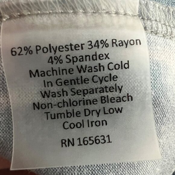 NWT Calme Johnny Was‎  Commuter Short Skirt Rain Blue Tie Dye Athletic XS - Picture 10 of 10